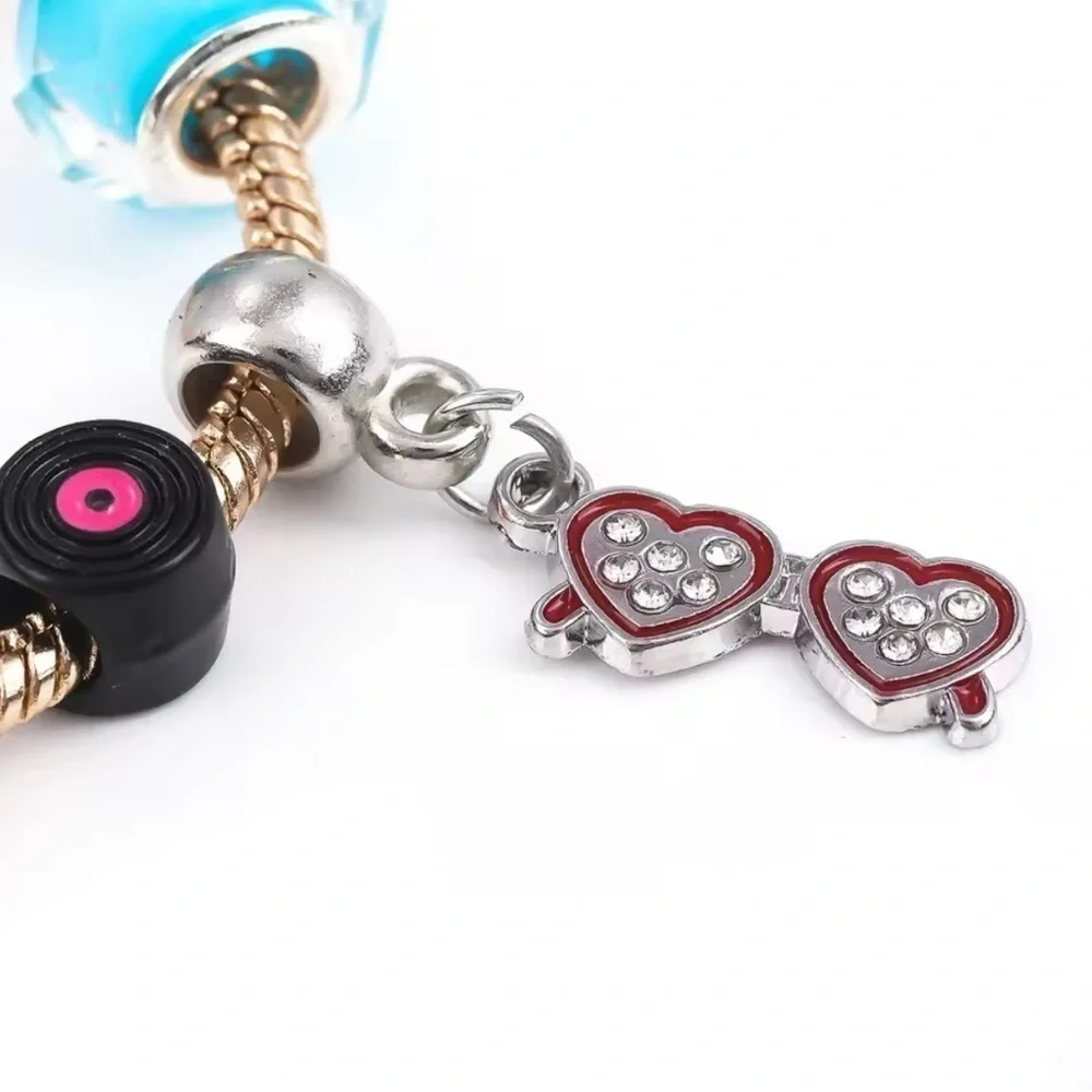 925 Sterling Silver Plated Taylor Swift swifter Theme Charm Bracelet